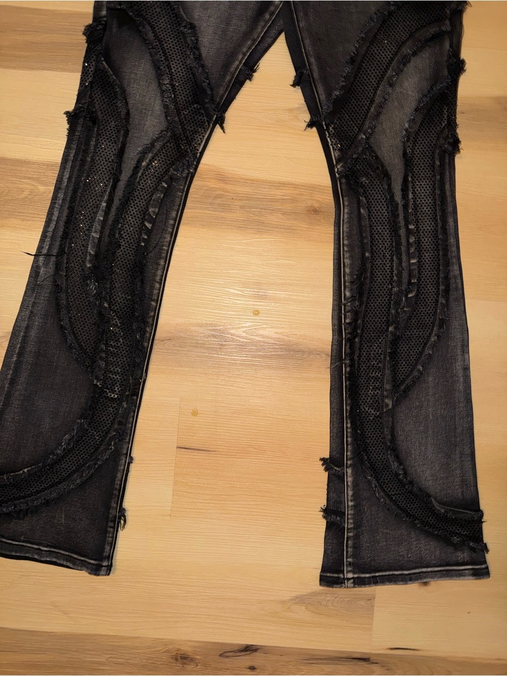Paper Money Rhinestone Jeans - Picture 3 of 6